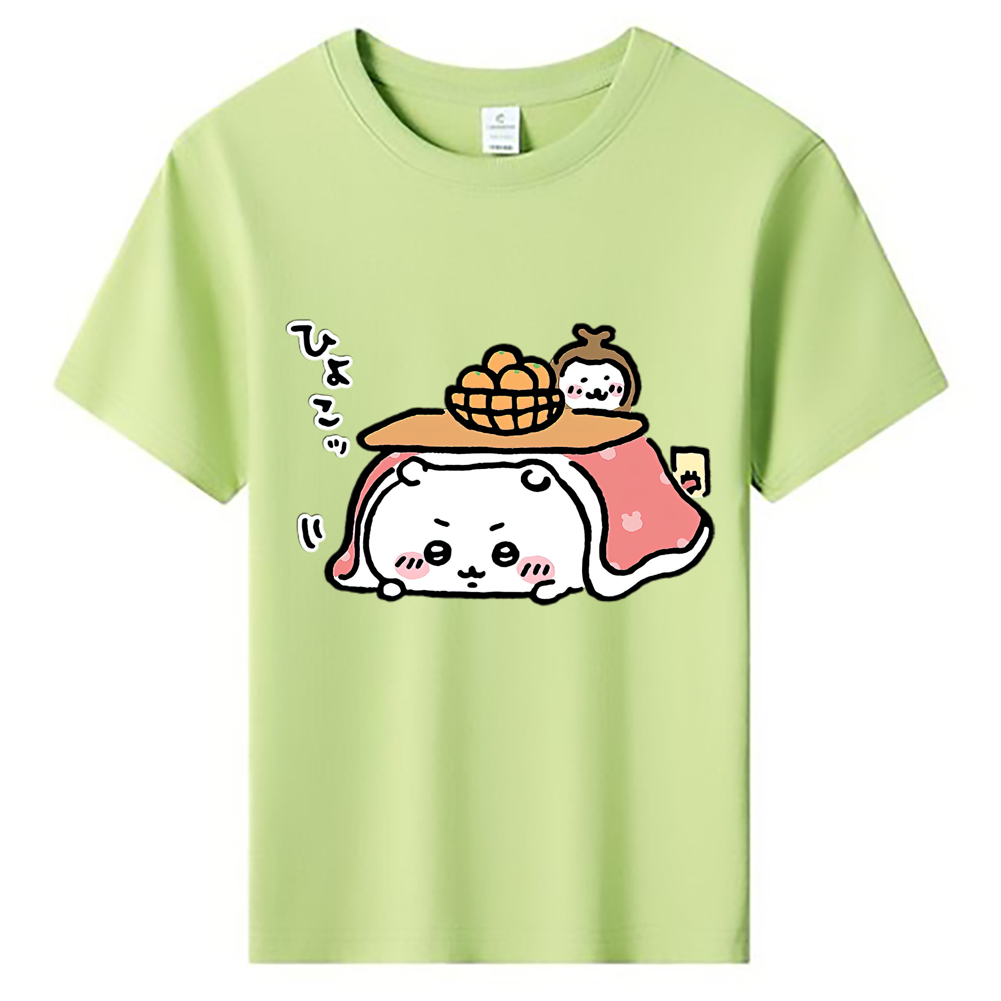 （画像用） ちいかわ ちいかわ Chii-kawa chiikawa 綿100％キッズTシャツ（フロントプリント）